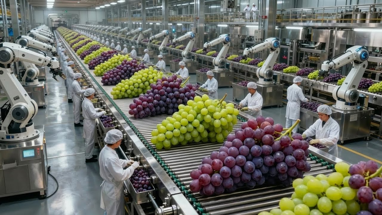 لن تصدق كيف يُصنع زيت بذور العنب داخل المصانع الحديثة خطوة بخطوة