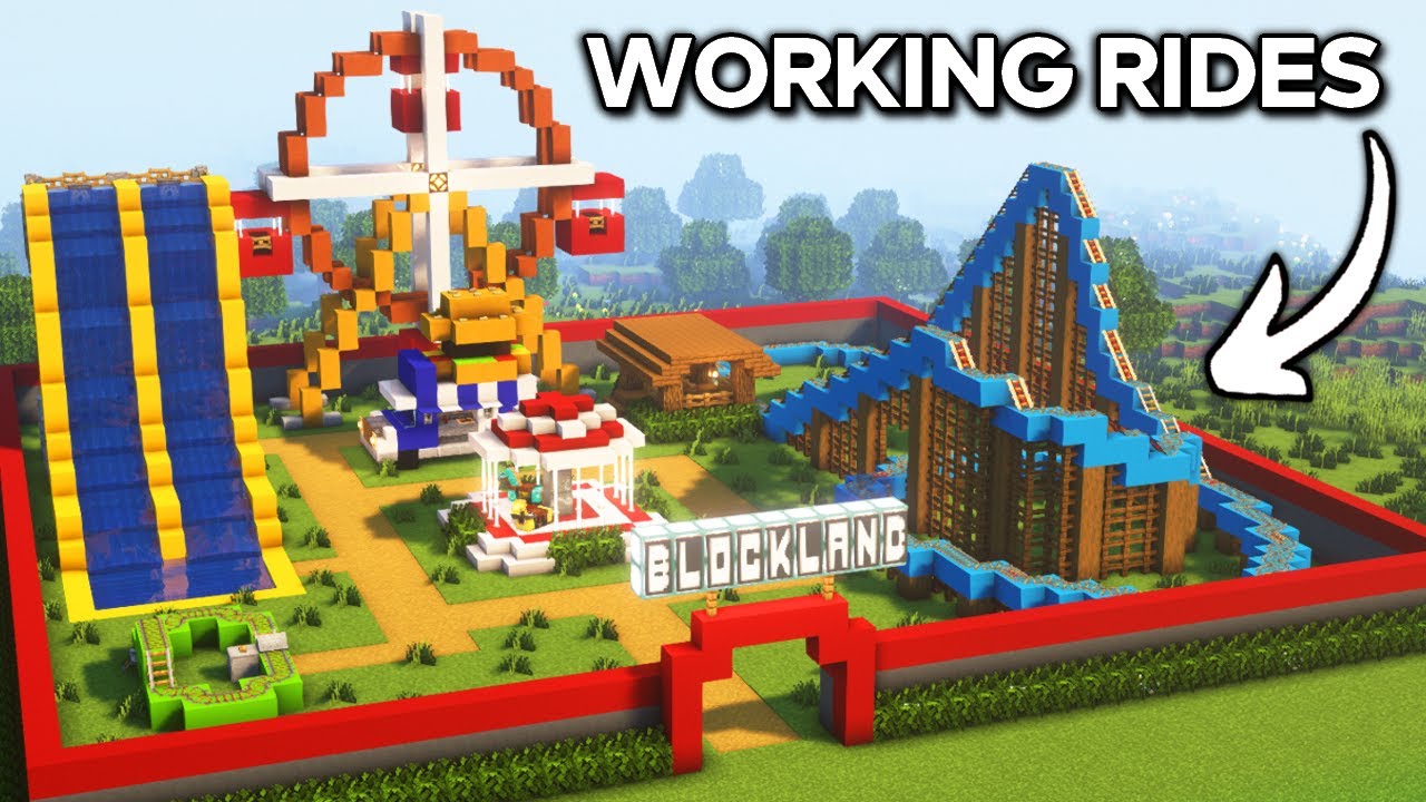 Minecraft Working Amusement Park Tutorial🎢