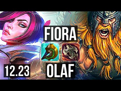FIORA vs OLAF (TOP) | 6/1/8, 69% winrate | KR Challenger | 12.23