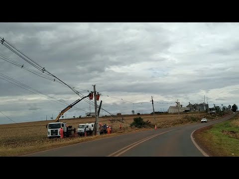 Vento forte causou estragos na Boa Esperança Ibiporã-PR 21/09/2025
