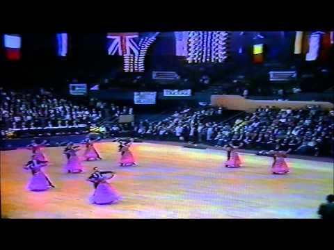 1986 World Championship in Standard Formation Dancing in Bremen with 3rd place Oslo Ballroom Team