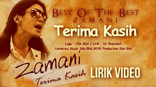 Download lagu Zamani - Terima Kasih  (Lirik Video) mp3