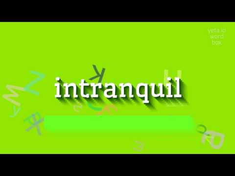 How to say "intranquil"! (High Quality Voices)
