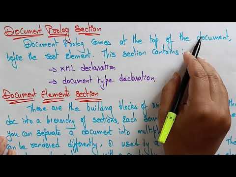 XML Declaration Documentation | Web Technology | Lec 22 | Bhanu Priya