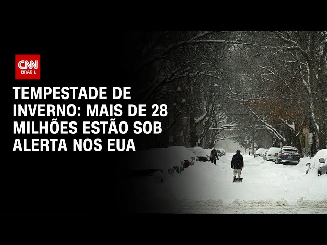 Nova tempestade de inverno põe mais de 28 milhões de pessoas em alerta nos EUA | CNN NOVO DIA