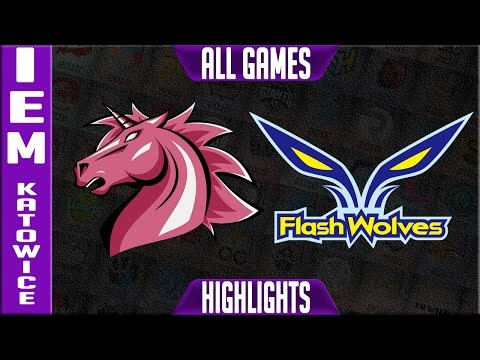 UOL VS FW ALL GAMES - IEM Katowice 2017 Day 2 - Unicorns of Love vs Flash Wolves ALL GAMES