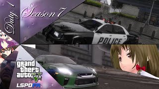 【Grand Theft Auto V LSPDFR実況Season7】#1 新Season！アプデで追加された警察車両で勤務！雨天なのに追跡事案が多発！！【ゆっくり実況】