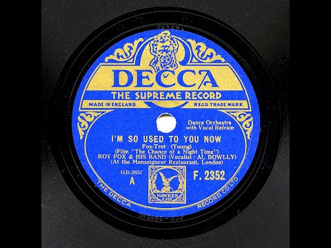 Roy Fox And His Band - I'm So Used To You Now
