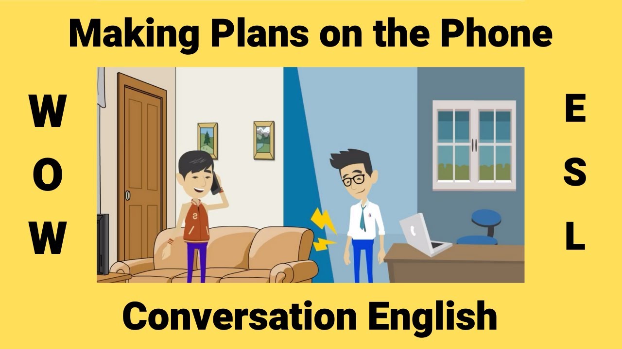 Making Plans on the Telephone | Time, Day, Place and Activity | Telephone English