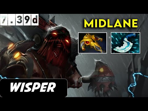 Wisper Pudge Midlane - The International 2025 Dota 2 patch 7.39d Pro player Gameplay