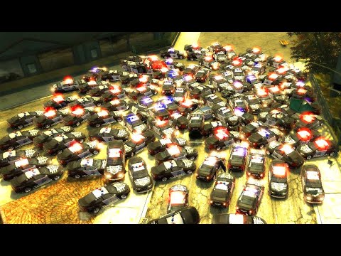 NFS Most Wanted with 100+ cops in a single chase