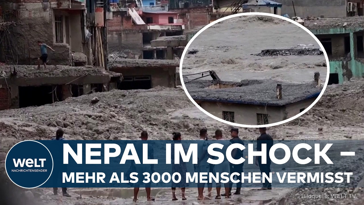 NEPAL: Massenbestattungen nach Flutkatastrophe – Über 3.000 Menschen vermisst, ganze Dörfer zerstört