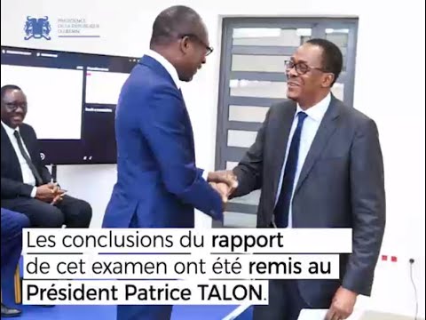 Remise de rapport Examen stratégique national "Faim Zéro" en 2030 au Président Patrice Talon