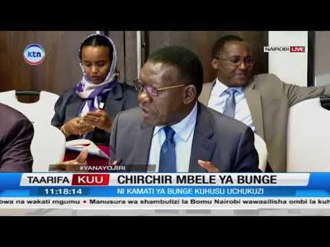 Waziri wa barabara na uchukuzi Chirchir mbele ya kamatiaelezea kuhusu bajeti  barabara