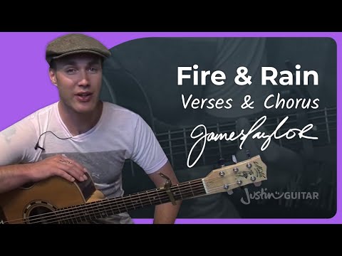 How to play Fire And Rain by James Taylor | Guitar Lesson #2of2
