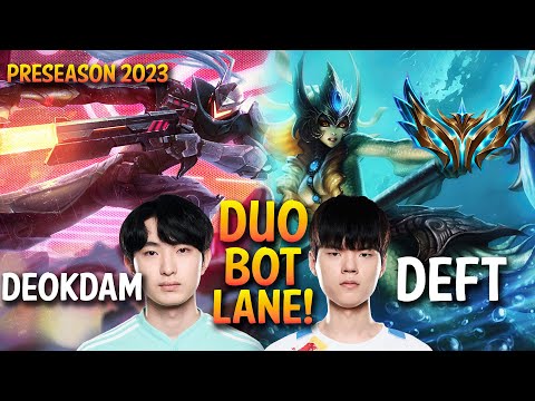 DRX Deokdam + DK Deft Duo Bot Lane - LUCIAN ADC + NAMI Supp - KR Ranked