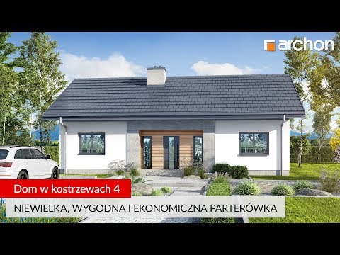 Dom w kostrzewach 4 – Mała, wygodna i ekonomiczna parterówka I ARCHON+ Projekty Domów #dom