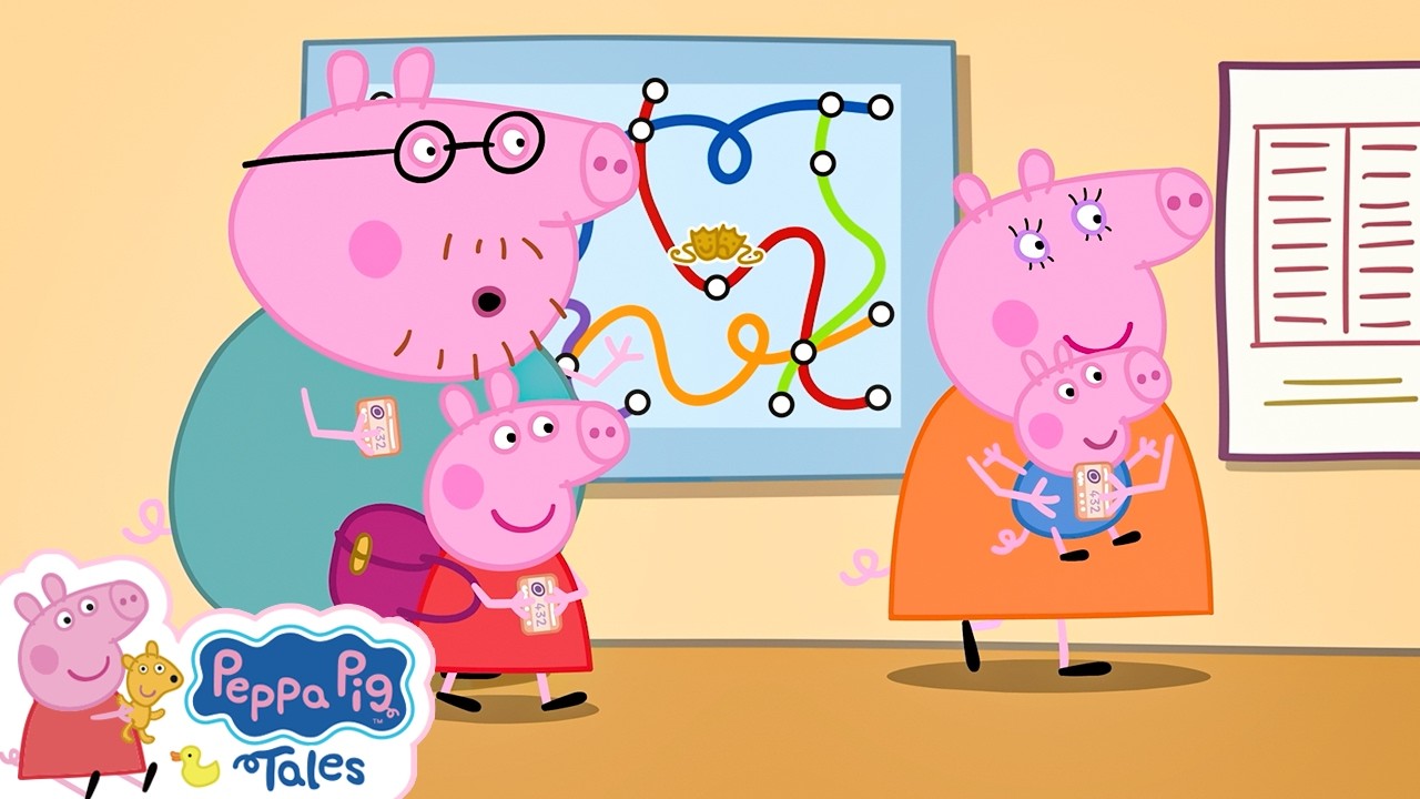 Let's Go On The Underground 🚊 ✨ Kids Videos 🐽 Peppa Pig Full Episodes | All New Peppa Pig Tales