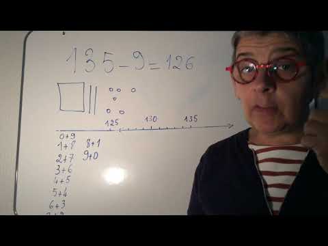 Calcul mental Retrancher 9 à un nombre