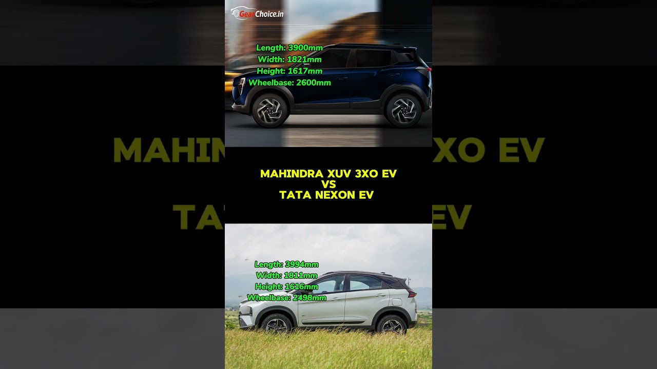 XUV 3XO EV vs Nexon EV 2026 🔥 Detailed Size & Interior Comparison
