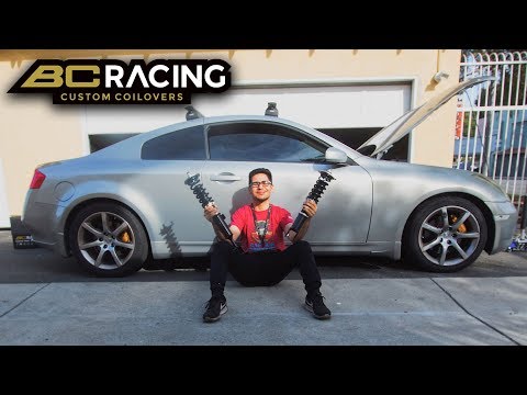 G35 Gets BC RACING COILOVERS!