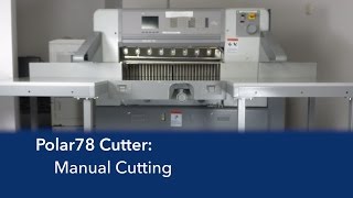 Polar78   Manual Cutting