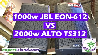 Video thumbnail for Sound TEST JBL EON612 vs Alto TS312 Head to Head comparison by expert island