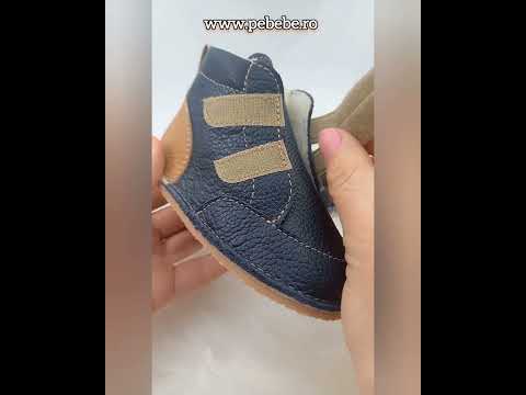 GHETE BAREFOOT, CAPTUSEALA DIN BLANA, TALPA FELXIBILA, BLEUMARIN