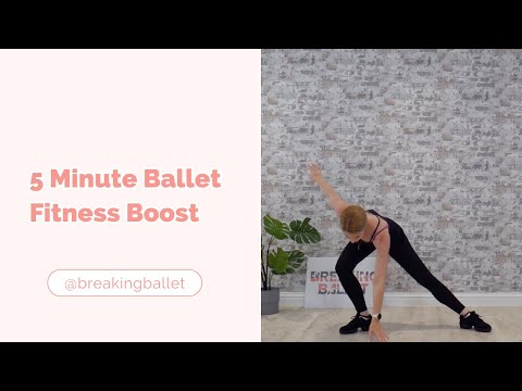 5 Minute Ballet Fitness Boost: Energy Boosting Exercises