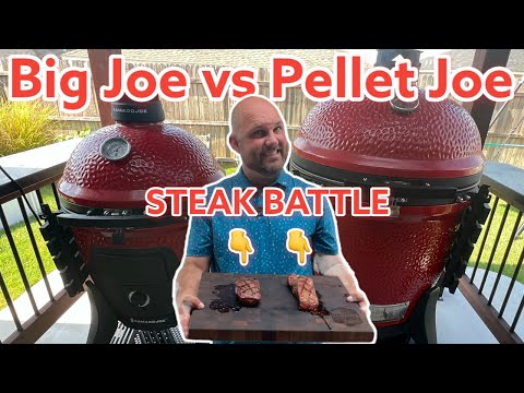 Kamado Joe Pellet Joe vs Big Joe - Steak Head to Head Battle