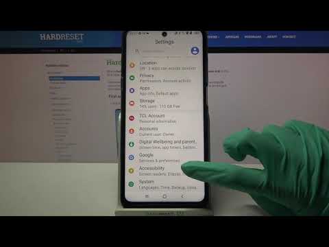 How to Enable High Contrast Text in TCL 20 L - Find Visibility Settings