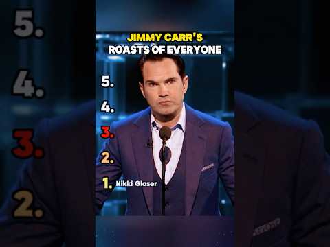 Jimmy Carr's roasts of everyone. #JimmyCarr #roast #standupcomedy #ranking #fyp