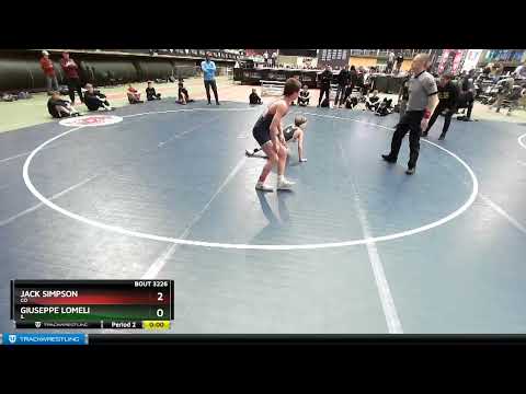 97 Lbs Cons. Round 3 - Giuseppe Lomeli, IL Vs Jack Simpson, CO 715b