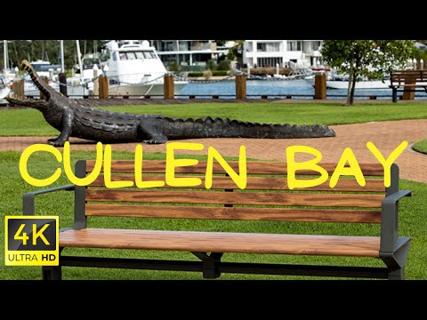 Darwin Australia City Tour 2023 - 4K Ultra HD Driving from Cullen Bay to the Gardens, Darwin City NT