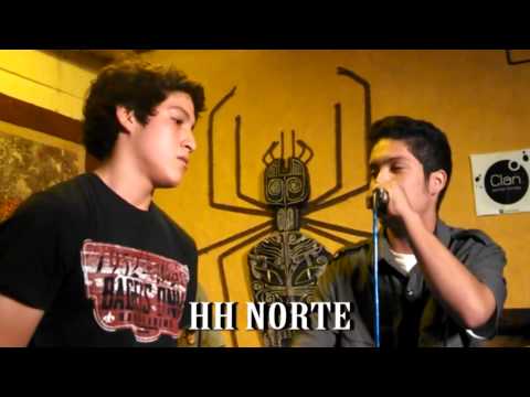 DOBLE R VS CHAMO  || HD 1080p TRAFICO DE RIMAS || TRUJILLO 2015 || HH NORTE