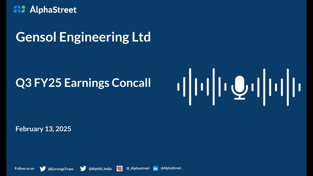Gensol Engineering Ltd Q3 FY2024-25 Earnings Conference Call