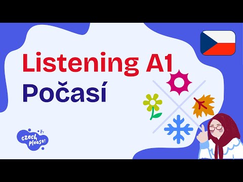 🌦️ POČASÍ / WEATHER - Czech Listening Practice A1