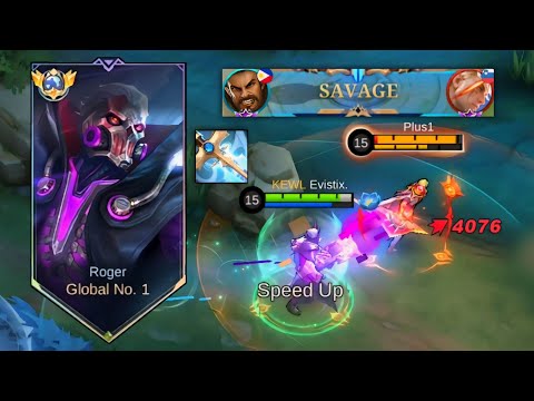 TOP 1 GLOBAL ROGER BEST 1 HIT BUILD 2024! THIS BRUTAL INSANE BUILD IS TOTALLY BROKEN!! (AUTO SAVAGE)