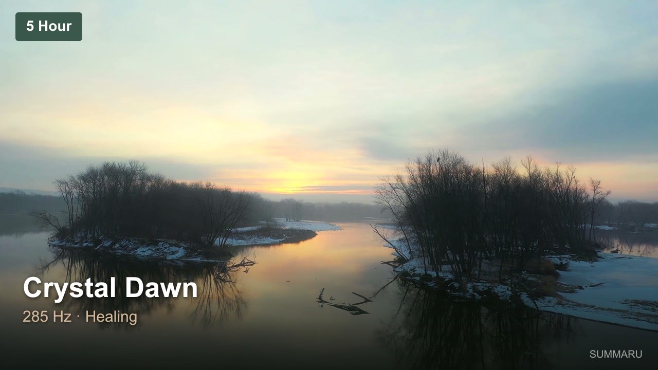 Crystal Dawn | 5 Hour Healing Music | 285Hz Cell Repair