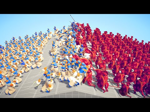 100x ACIENT ARMY ⚔️ vs 😇 100x GOODS ARMY / Totally Accurate Battle Simulator ( TABS )