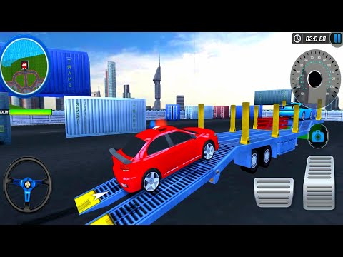 US Police Multi Level Car Transporter Truck 2021 e#2 - Android Gameplay
