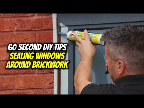 60 Second DIY Tips - How To Seal Windows Around Brickwork