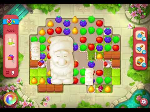 GardenScapes Level 4372 no boosters (19 moves)