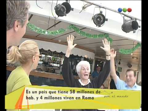 Italia- Marley Georgina se pelea con una señora - Por el mundo