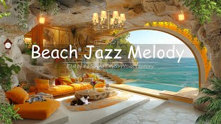 Morning Jazz Delight | Calming Bossa Nova Melody &amp; Refreshing Ocean Waves for a Wonderful Day ☀️
