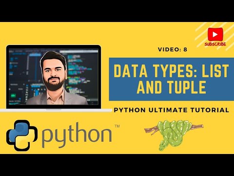 Data Types In Python List And Tuple Video 8 Python Programming For Data Analysis Full Tutorial