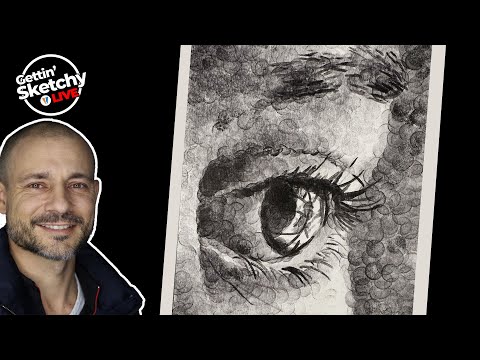 Drawing with Non-Traditional Tools - Stamp Pad Art - Gettin' Sketchy Live