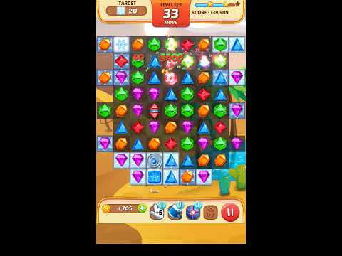 Jewel Match King Level 125 - Walkthrough ( No Booster )