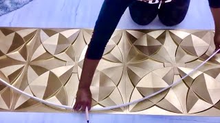 BATHROOM GOLD DOORS REVAMP Like PALACE DOOR DIYs| NEW and INEXPENSIVE