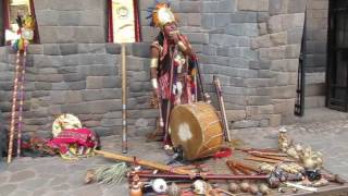 Traditional Inca music being played in Cuzco